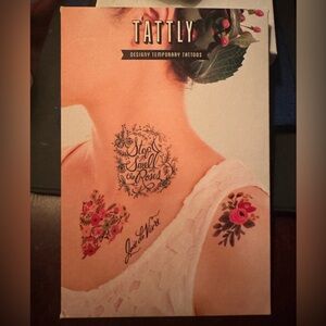 Tattly x Rifle Paper Co Set of 8 Floral Themed Temporary Tattoos - Never Opened